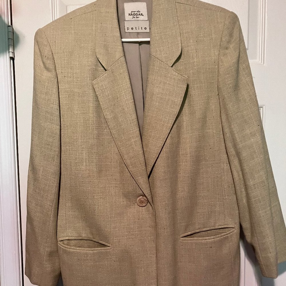 Beige Haggar Blazer / jacket